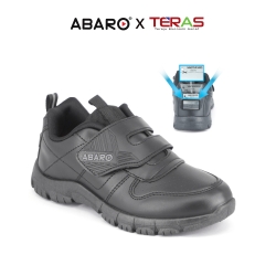 ABARO X TERAS 2323N Black School Shoes Name Your Shoes Primary | Secondary Unisex 